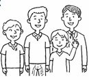 在宅患者を支える家族のイラスト