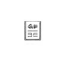 運用資料を共有するイラスト